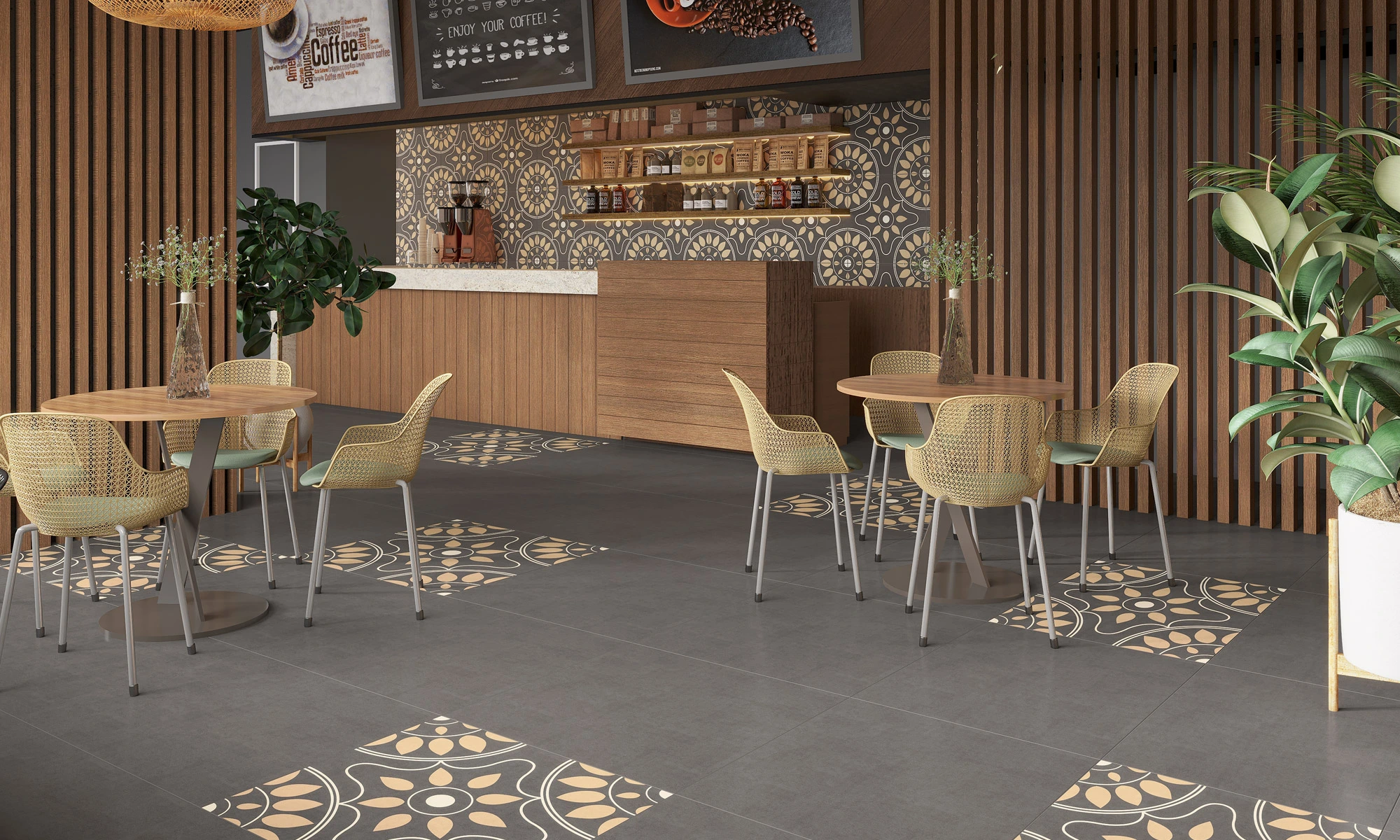 wood floor tiles design