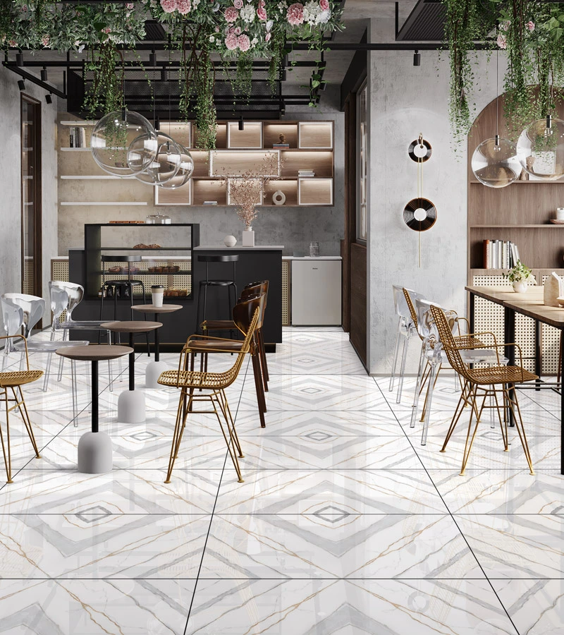 tiles to wooden floor